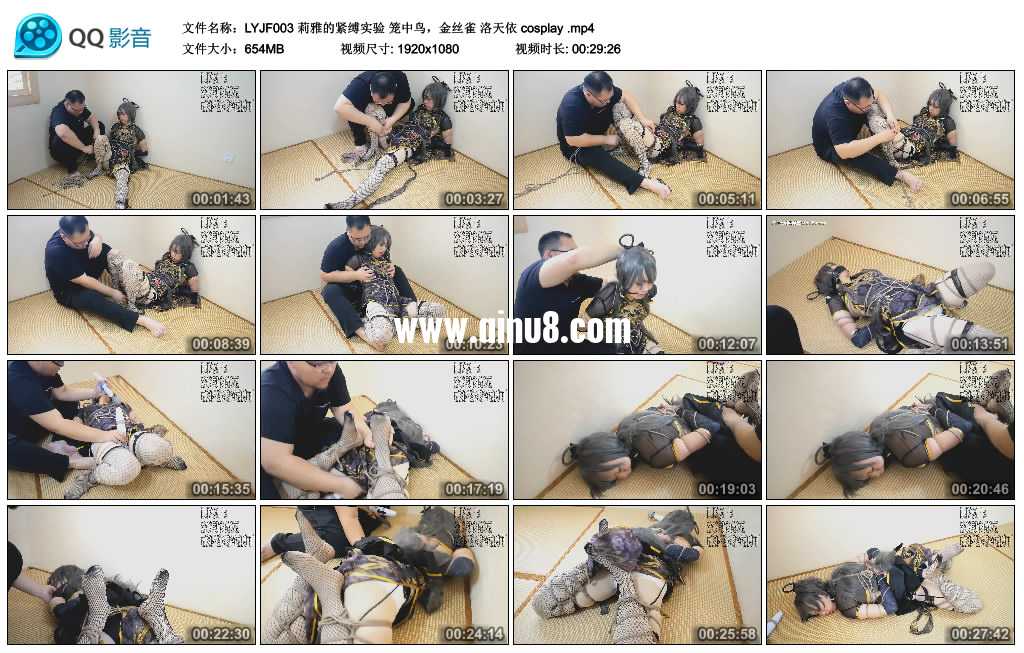 莉雅的紧缚实验 笼中鸟，金丝雀 洛天依 cosplay视频下载