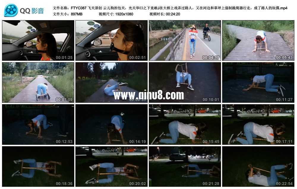 飞天原创 云儿狗担包天，光天华曰之下竞敢在大桥上戏弄过路人，又在河边和草坪上...