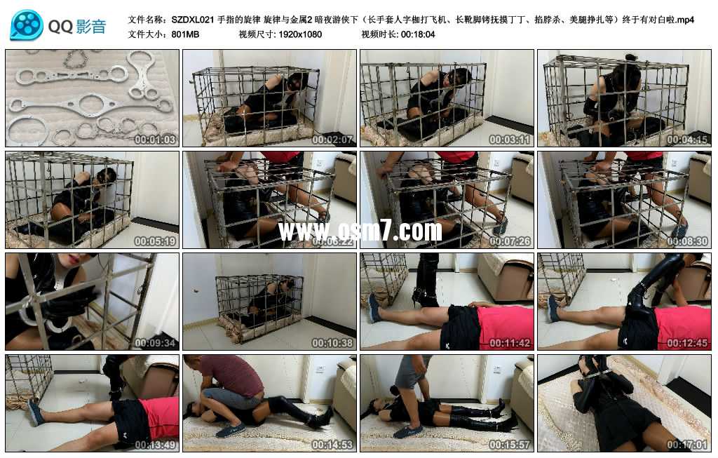 手指的旋律 旋律与金属2 暗夜游侠下（长手套人字枷打飞机、长靴脚铐抚摸丁丁、掐脖...