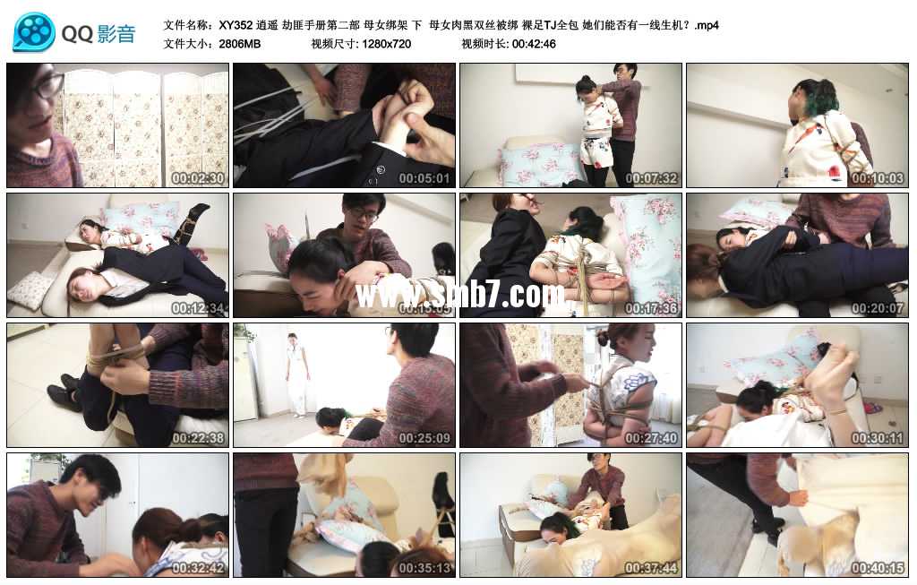 逍遥 劫匪手册第二部 母女绑架 下  母女肉黑双丝被绑 裸足TJ全包 她们能否有一线生...视频下载