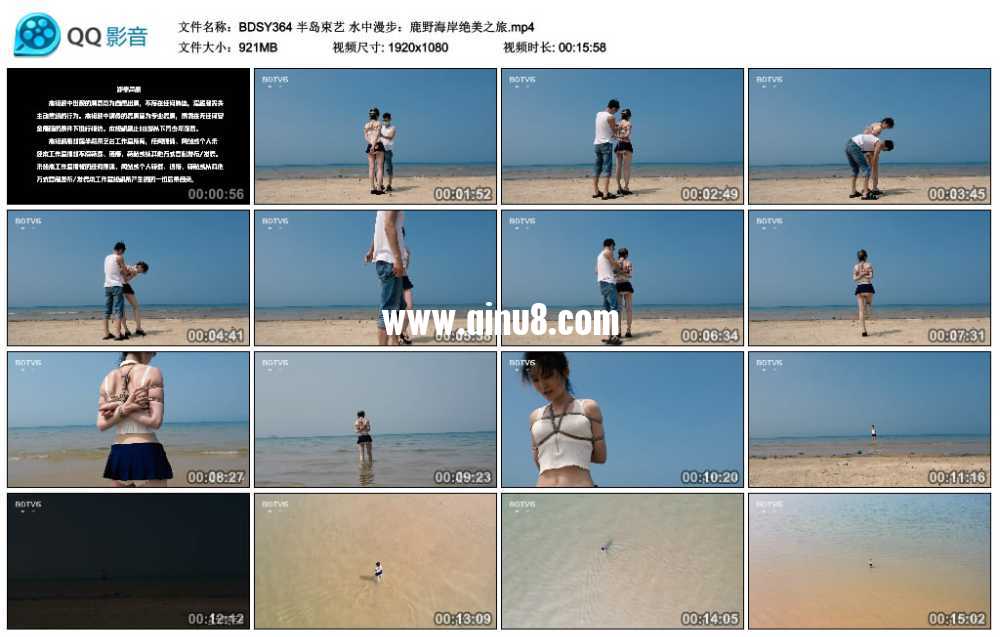 半岛束艺 水中漫步：鹿野海岸绝美之旅视频下载