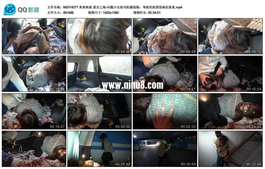 美束映画 谎言之殇-问题少女给司机瞎指路，导致死机愤怒疯狂报复