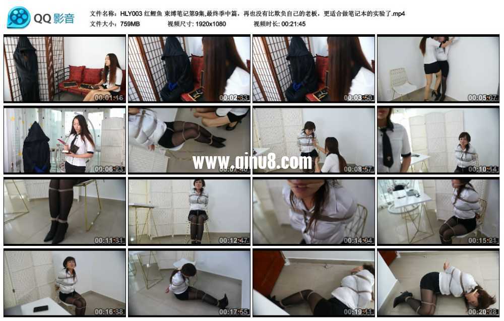 红鲤鱼 束缚笔记第9集,最终季中篇，再也没有比欺负自己的老板，更适合做笔记本的实...