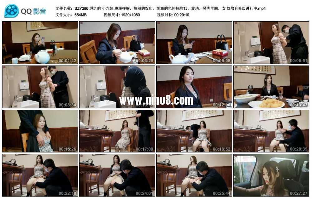 绳之韵 小九妹 股绳押解，热闹的饭店，刺激的包间捆绑TJ，震动，另类丰胸，女 奴培...视频下载