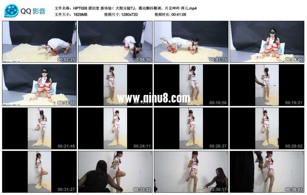 琥珀堂 新体验！犬爬分腿TJ、震动颤抖鞭调、片足呻吟 萍儿视频下载