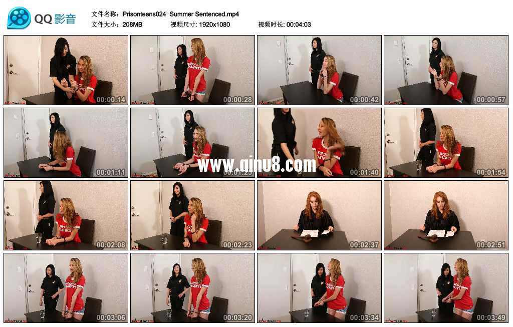 年轻女犯 运动少女Summer被逮捕判刑入狱 年轻女犯 运动少女Summer被逮捕判刑入狱