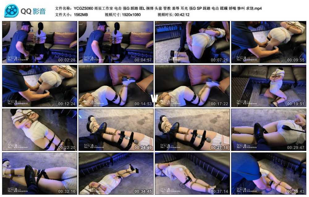 雨辰工作室 电击 强G 踩踏 蹂L 捆绑 头套 管教 羞辱 耳光 强G SP 踩踏 电击 蹂躏 ...