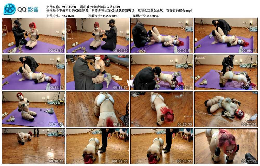 一绳所爱 大学女神陈依依玩K9 依依是个不折不扣的K9爱好者，只要你和她玩K9,她就特...
