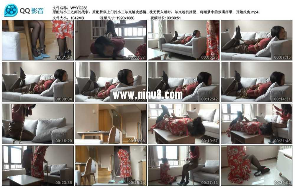 原配与小三之间的战争，原配梦琪上门找小三尔岚解决感情纠纷，还未“卸妆”的尔岚...视频下载