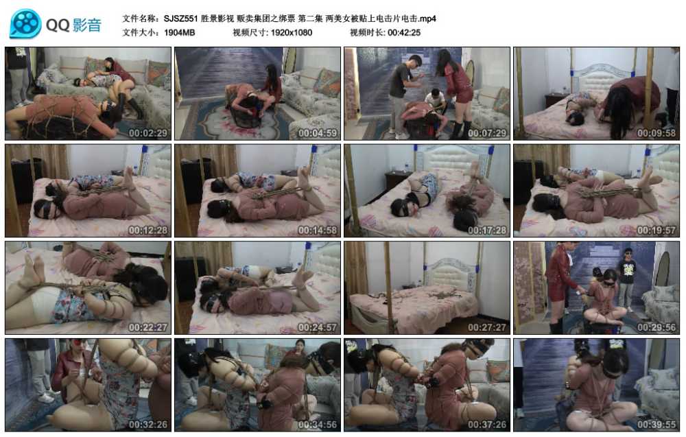 胜景影视 贩卖集团之绑票 第二集 两美女被贴上电击片电击