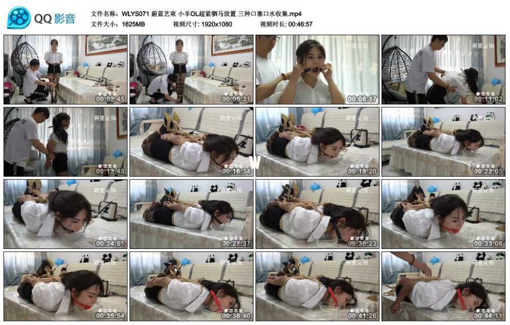 蔚蓝艺束 小羊OL超紧驷马放置 三种口塞口水收集
