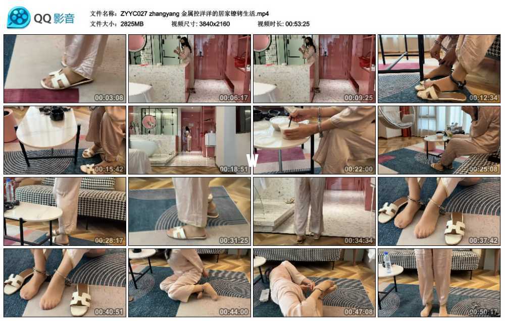 zhangyang 金属控洋洋的居家镣铐生活