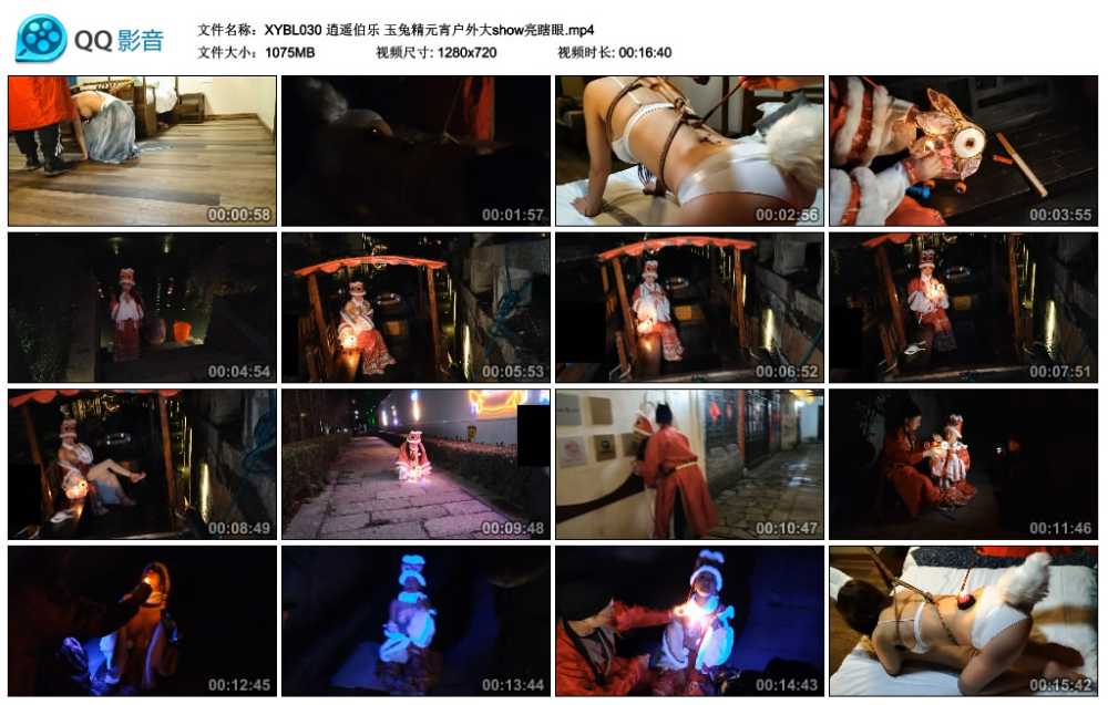 逍遥伯乐 玉兔精元宵户外大show亮瞎眼视频下载