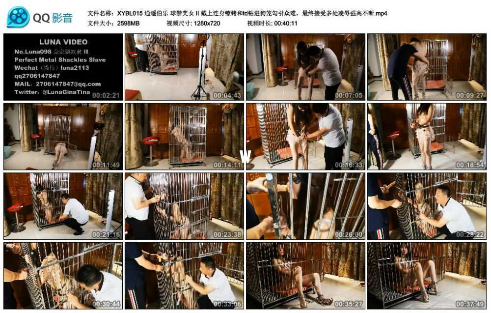 逍遥伯乐 球禁美女 II 戴上连身镣铐和td钻进狗笼勾引众难，最终接受多处凌辱强高不断视频下载