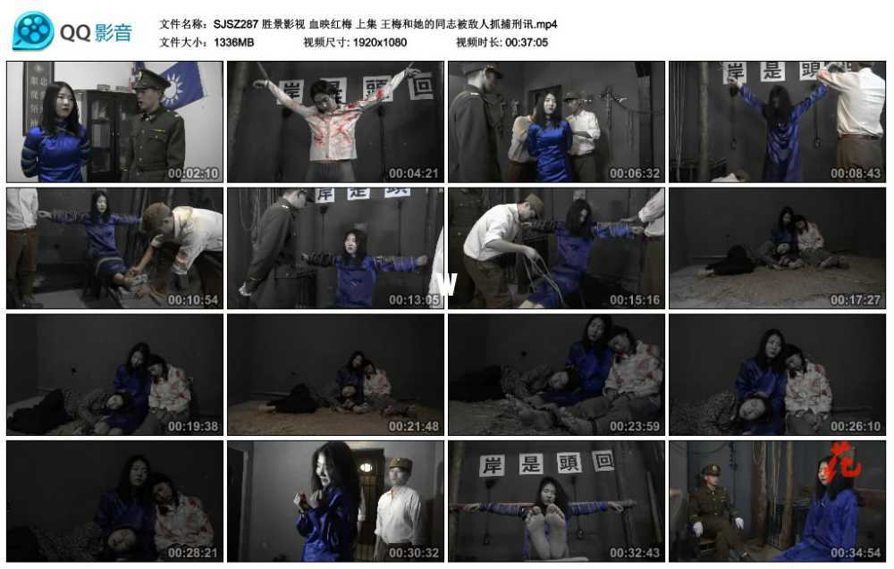 胜景影视 血映红梅 上集 王梅和她的同志被敌人抓捕刑讯
