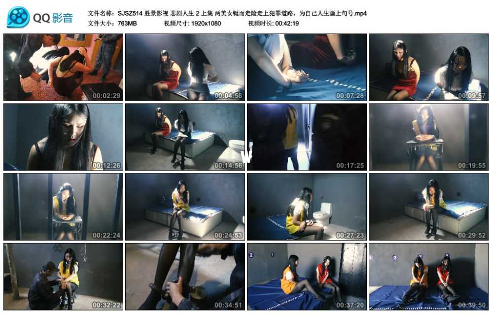 胜景影视 悲剧人生 2 上集 两美女铤而走险走上犯罪道路，为自己人生画上句号