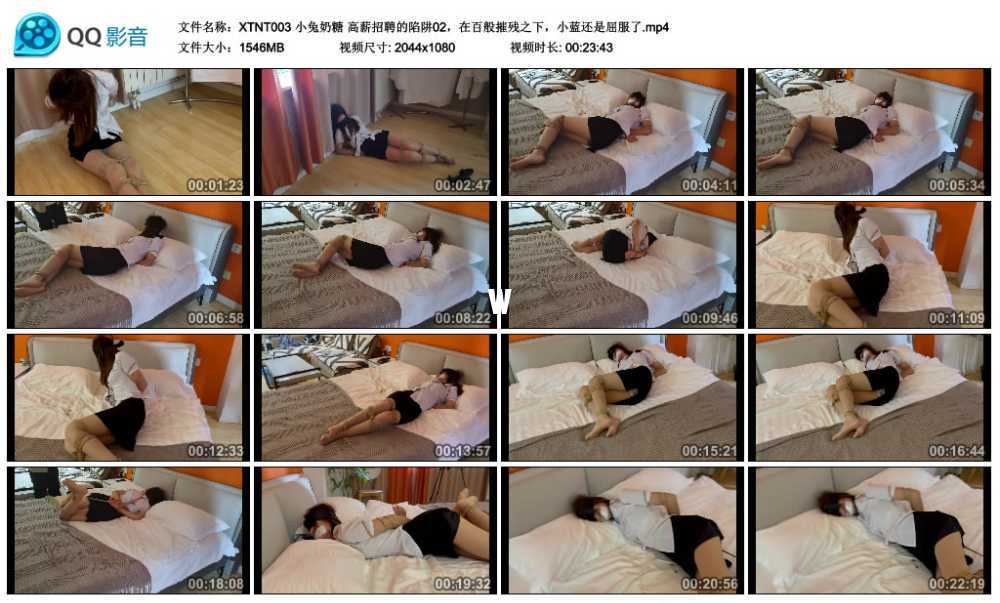 小兔奶糖 高薪招聘的陷阱02，在百般摧残之下，小蓝还是屈服了视频下载