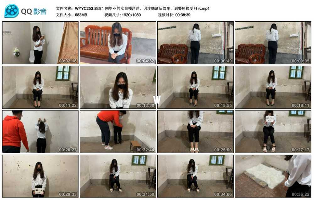 酒驾1 刚毕业的女白领洋洋，因涉嫌酒后驾车，到警局接受问讯视频下载