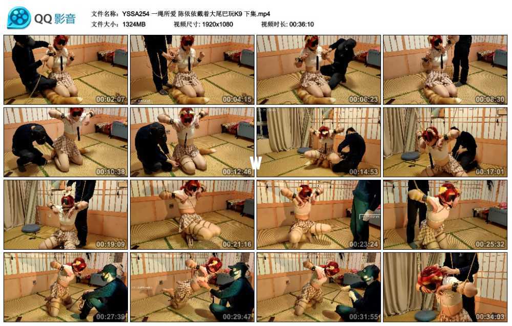 一绳所爱 陈依依戴着大尾巴玩K9 下集
