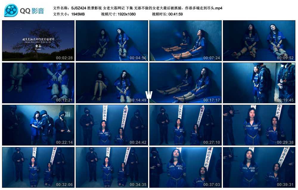 胜景影视 女老大落网记 下集 无恶不做的女老大最后被抓捕，作恶多端走到尽头