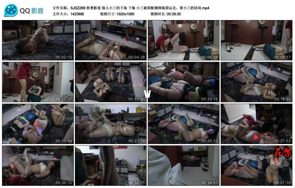胜景影视 做人小三的下场 下集 小三被原配捆绑装袋运走，看小三的结局