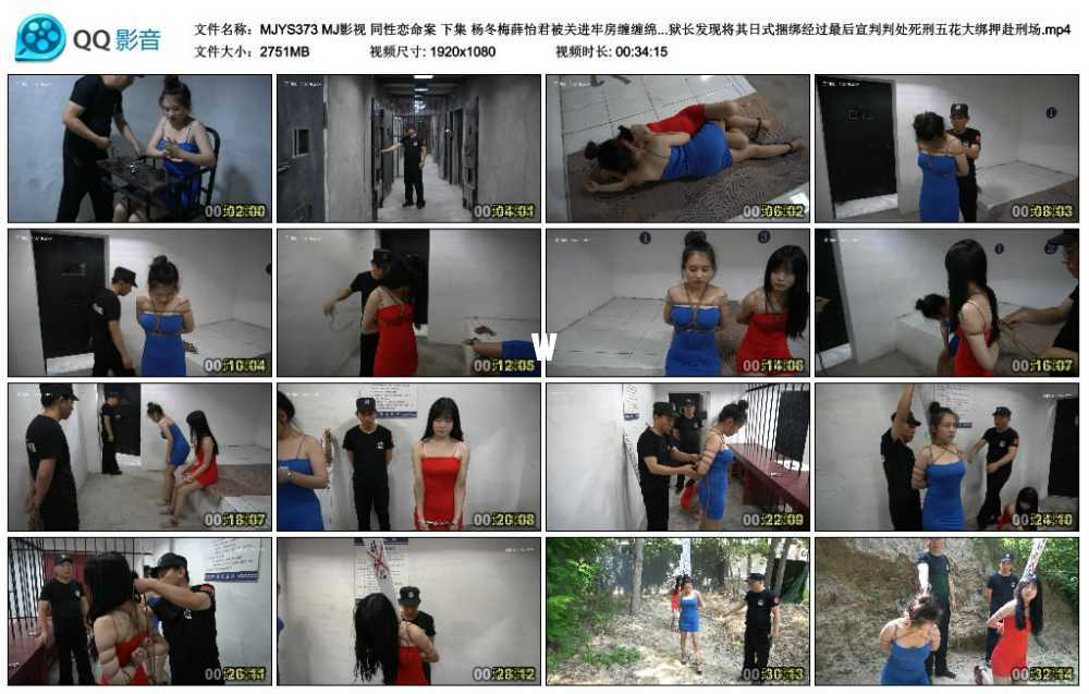 MJ影视 同性恋命案 下集 杨冬梅薛怡君被关进牢房缠缠绵绵暧昧不休北监狱长发现将其...
