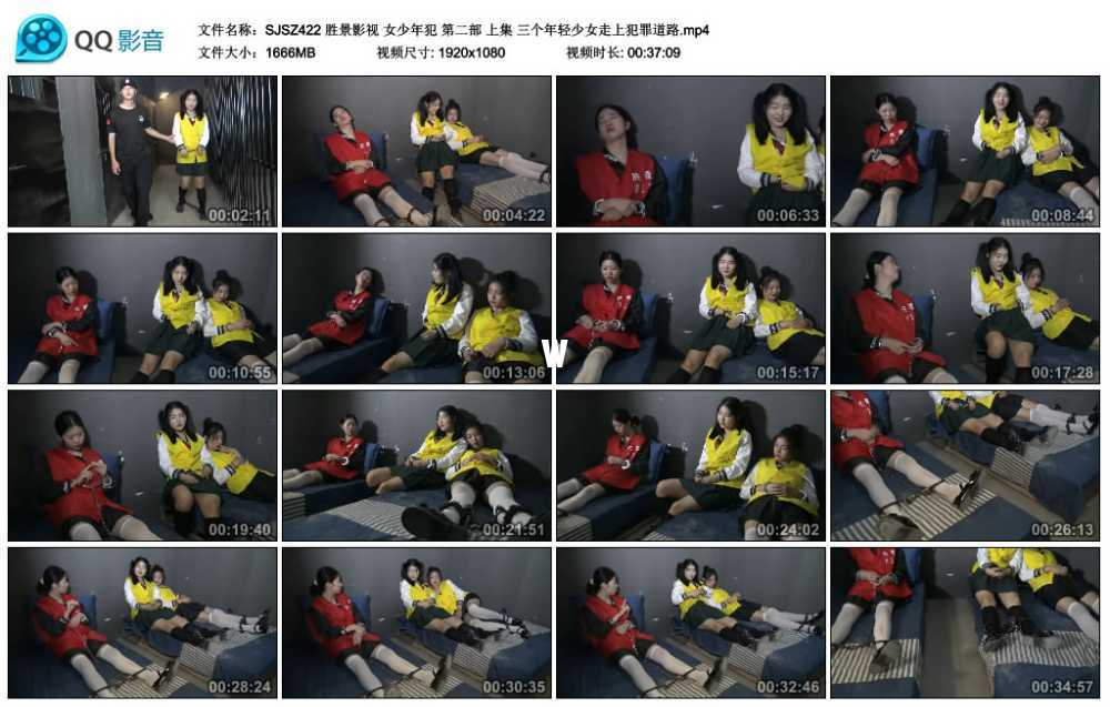 胜景影视 女少年犯 第二部 上集 三个年轻少女走上犯罪道路