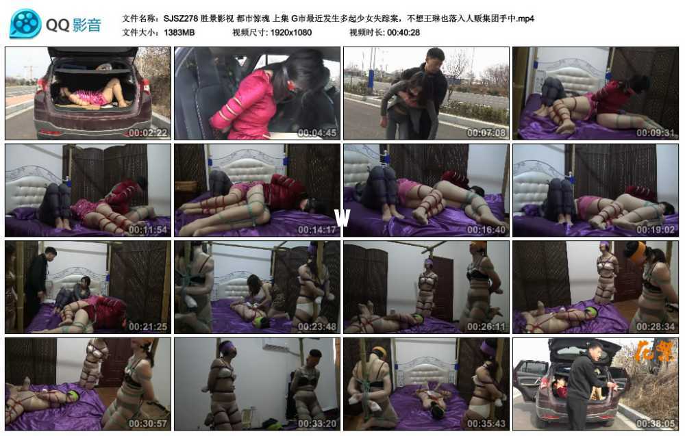 胜景影视 都市惊魂 上集 G市最近发生多起少女失踪案，不想王琳也落入人贩集团手中