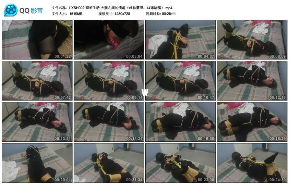 理想生活 夫妻之间的情趣（丝袜蒙眼，口球堵嘴）视频下载
