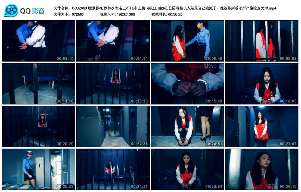 胜景影视 妙龄少女走上不归路 上集 毒犯王丽娜在公园等接头人结果自己被抓了，她被...