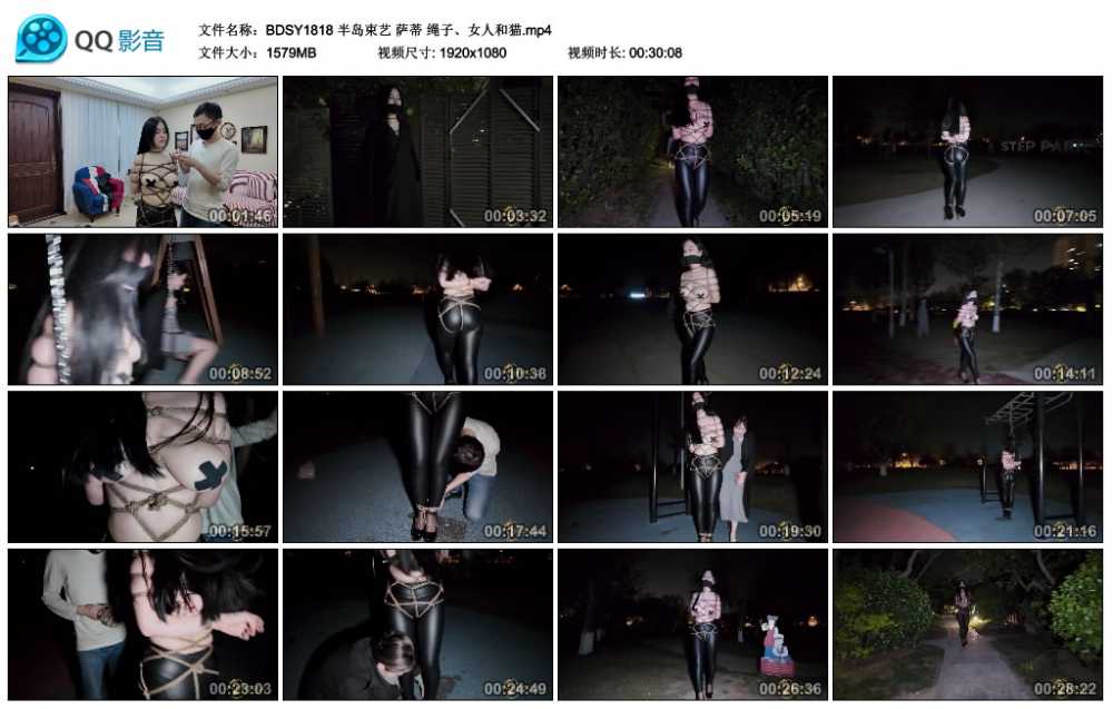 半岛束艺 萨蒂 绳子、女人和猫