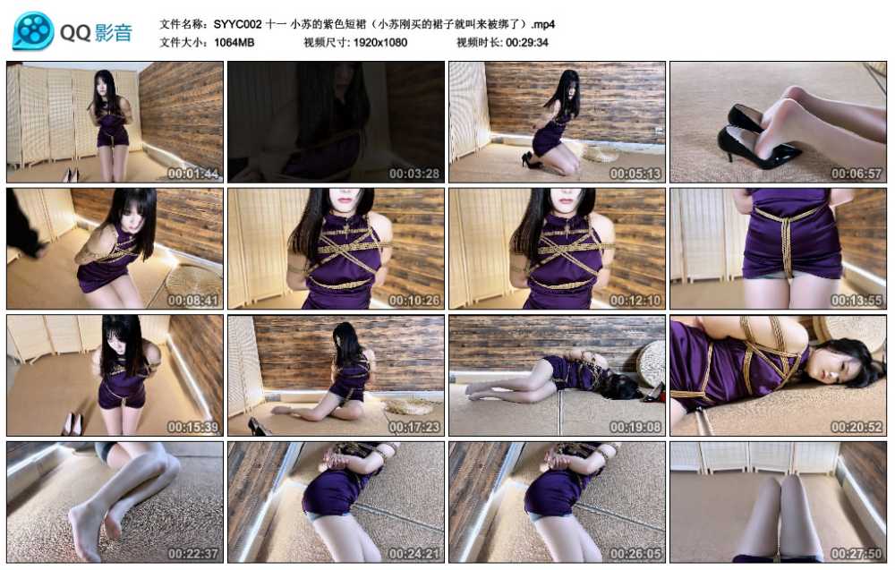 十一 小苏的紫色短裙（小苏刚买的裙子就叫来被绑了）