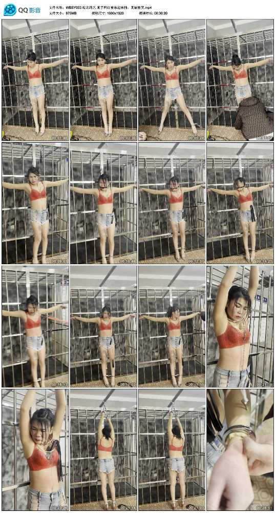 皖北绳艺 某手网红被吊起来抽，真被抽哭视频下载