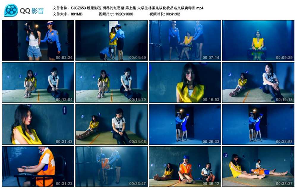 胜景影视 凋零的红罂粟 第上集 大学生林柔儿以化妆品名义贩卖毒品