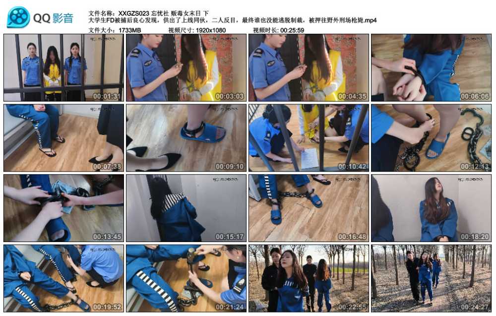 忘忧社 贩毒女末日 下 大学生FD被捕后良心发现，供出了上线同伙，二人反目，最终谁...视频下载